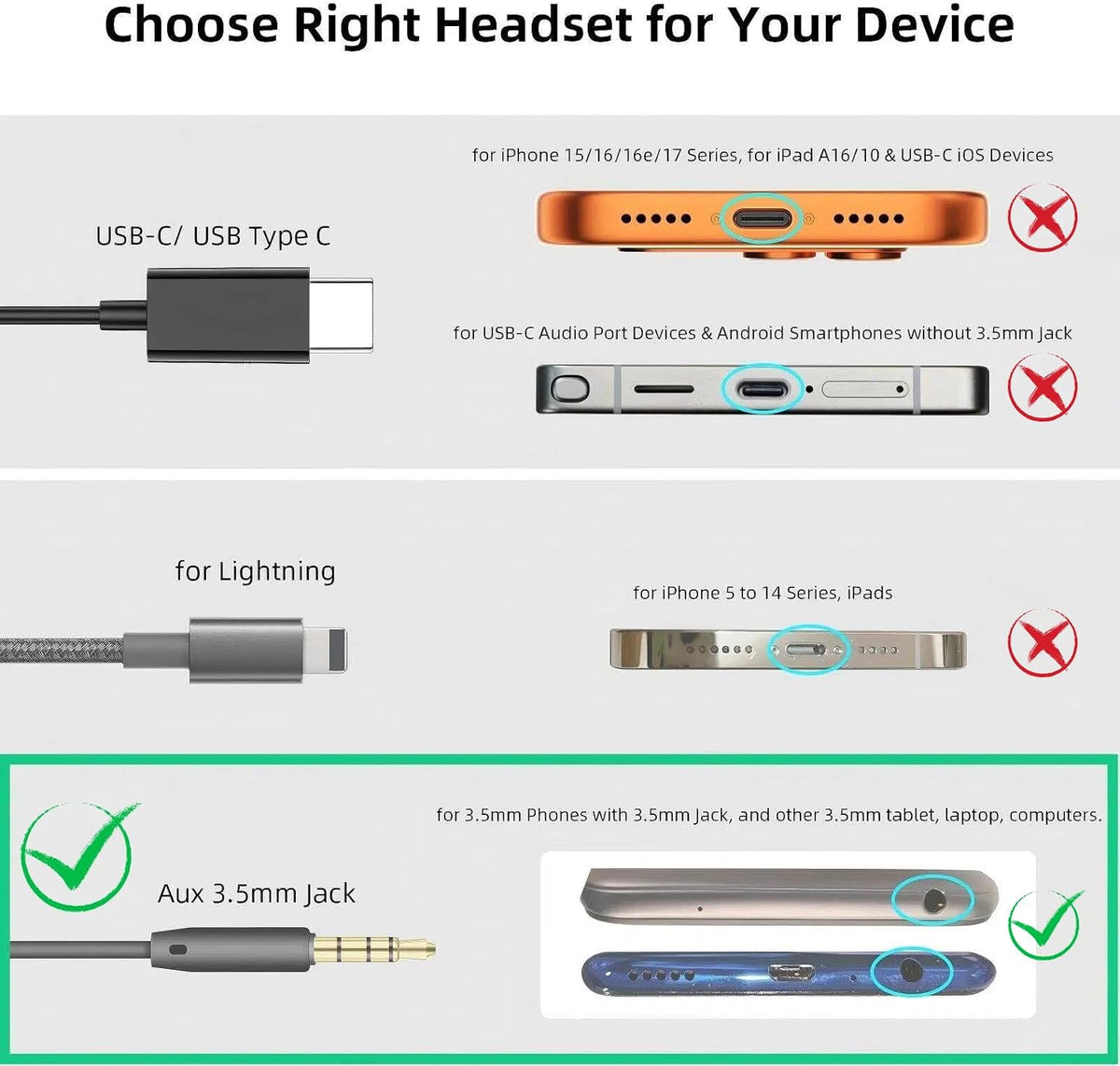 3.5mm Wired Earbuds with Mic for MacBook/Chormebook PC,Magnetic In Ear Buds