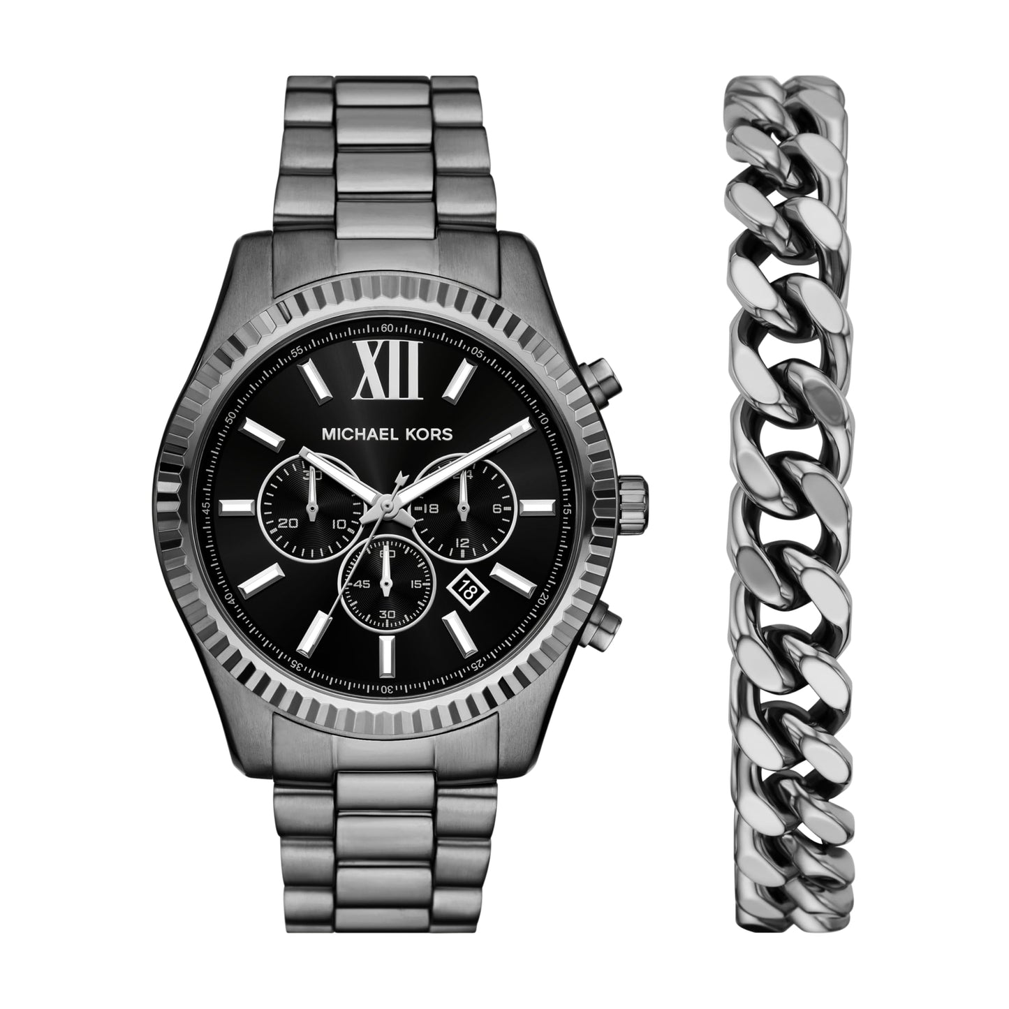 Michael Kors Lexington Men's Watch, Stainless Steel Bracelet Watch for Men
