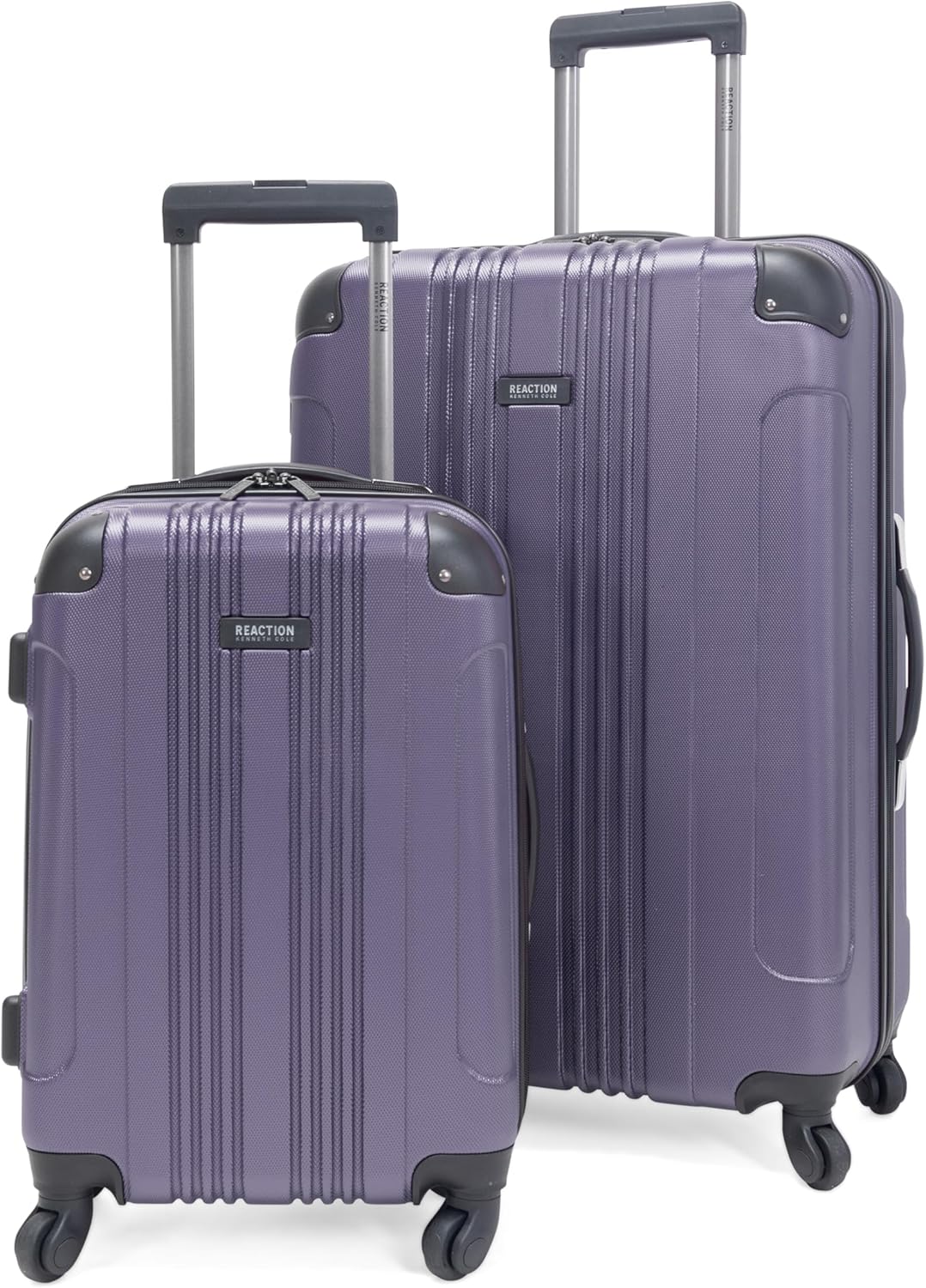 Kenneth Cole REACTION Out of Bounds Lightweight Hardshell 4-Wheel Spinner Luggage, Rose Gold, 2-Piece Set (20" & 28")