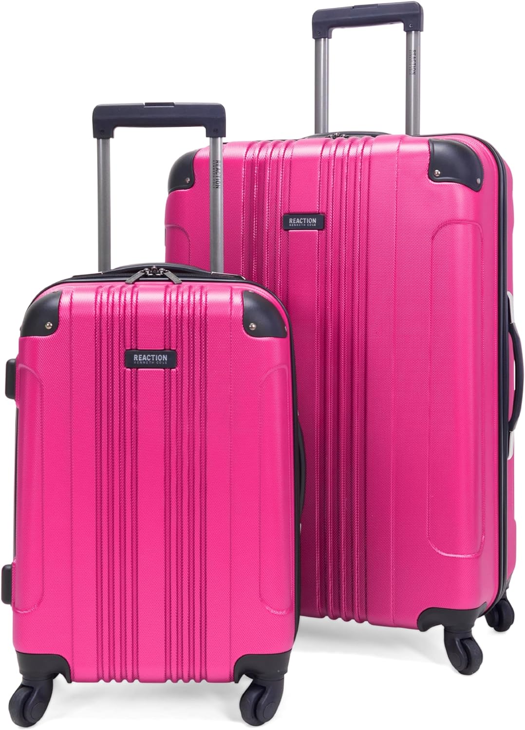 Kenneth Cole REACTION Out of Bounds Lightweight Hardshell 4-Wheel Spinner Luggage, Rose Gold, 2-Piece Set (20" & 28")