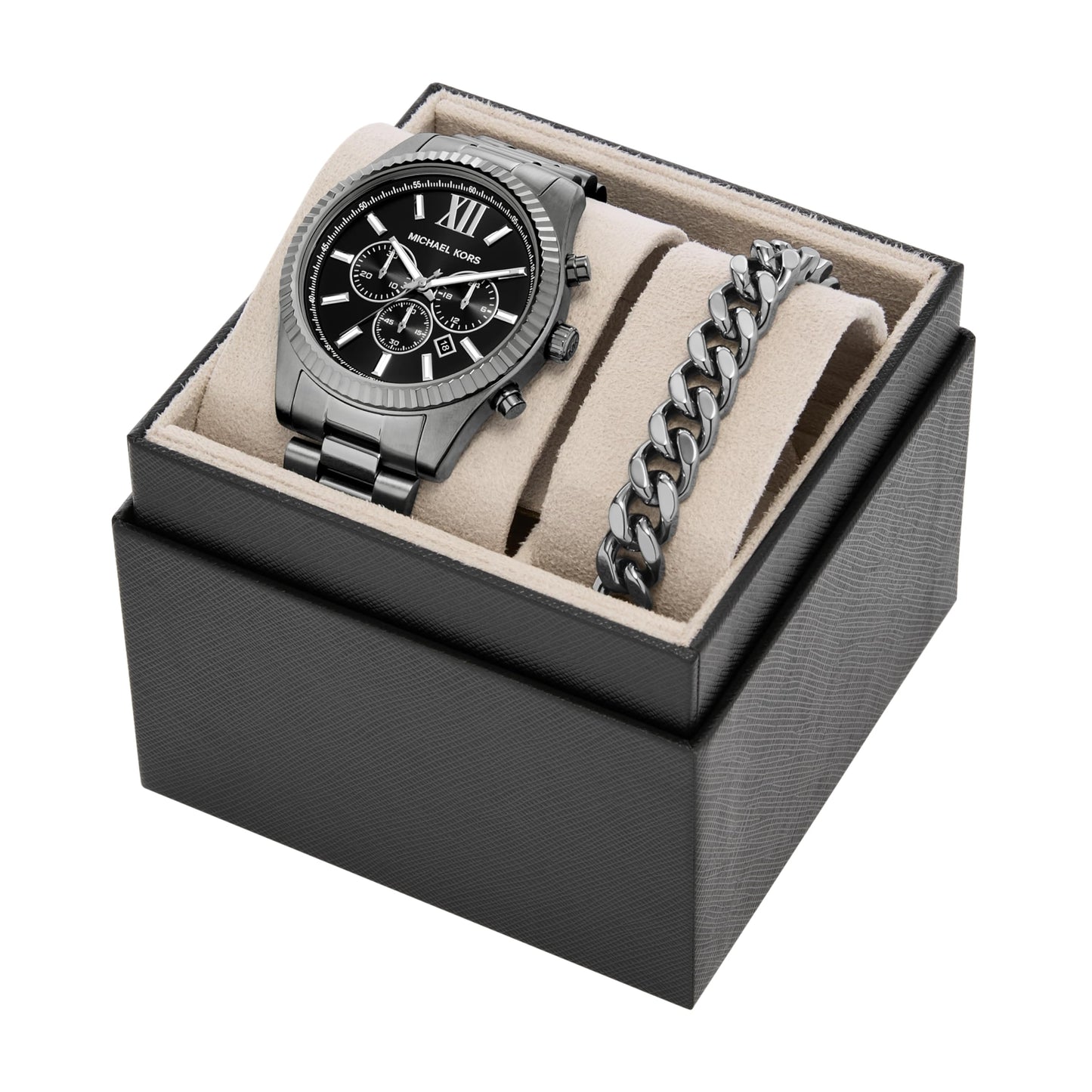 Michael Kors Lexington Men's Watch, Stainless Steel Bracelet Watch for Men