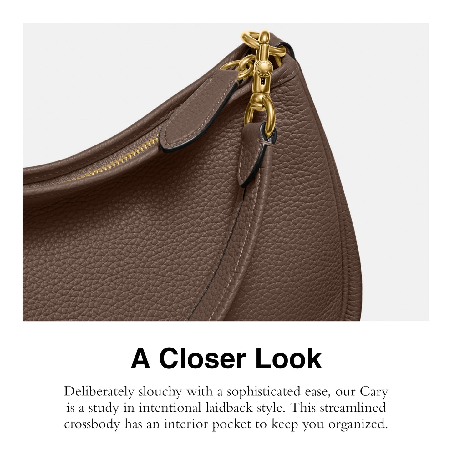 Coach Women's Soft Pebble Leather Cary Crossbody Bag