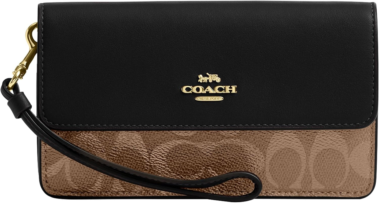 COACH womens Foldover Wristlet
