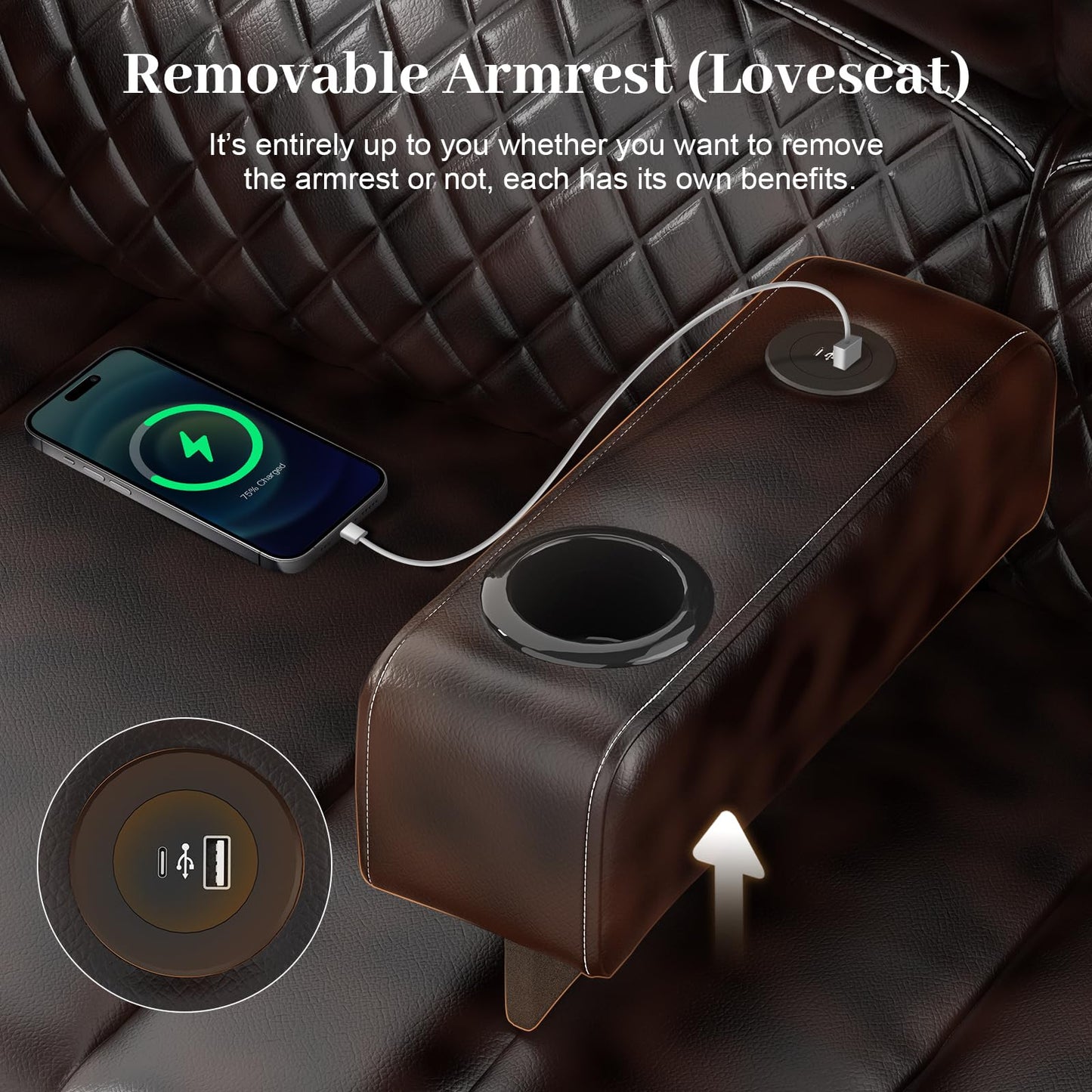 3 Seater Recliner Sofa Set with 2-Tier Cushion, 3+1+1 Pieces in Living Room, 3 Seater Reclining Couch Dutch Velvet with Removable Console, 2 Oversize Recliner Chair Sofa Seat - Grey