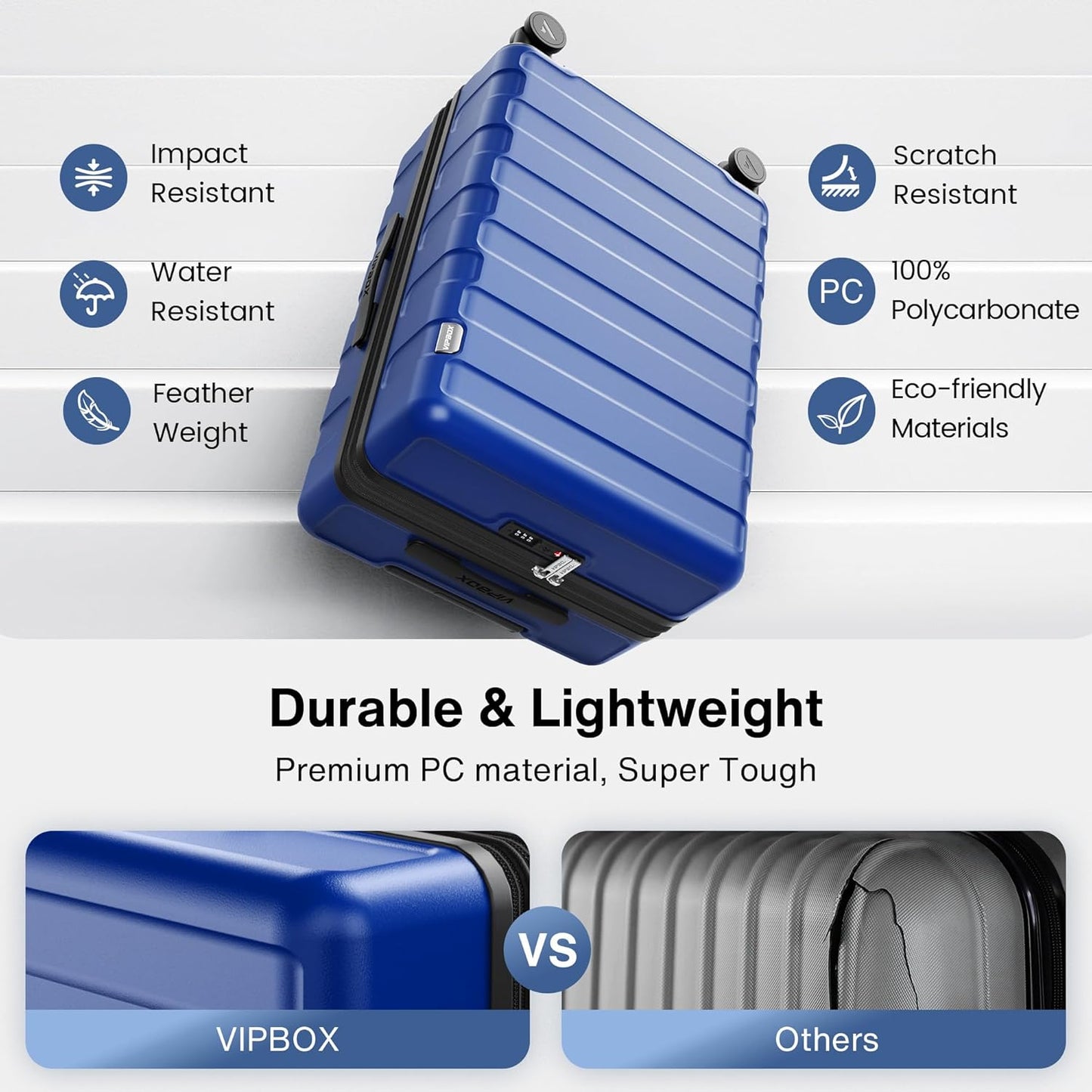 Luggage Sets 3 Piece (3-YEARS VIP SERVICE) Hardside Expandable Lightweight Premium Polycarbonate Simple Beautiful Travel Suitcase with Wheels x1 TSA Approved Lock for Women Men, Green