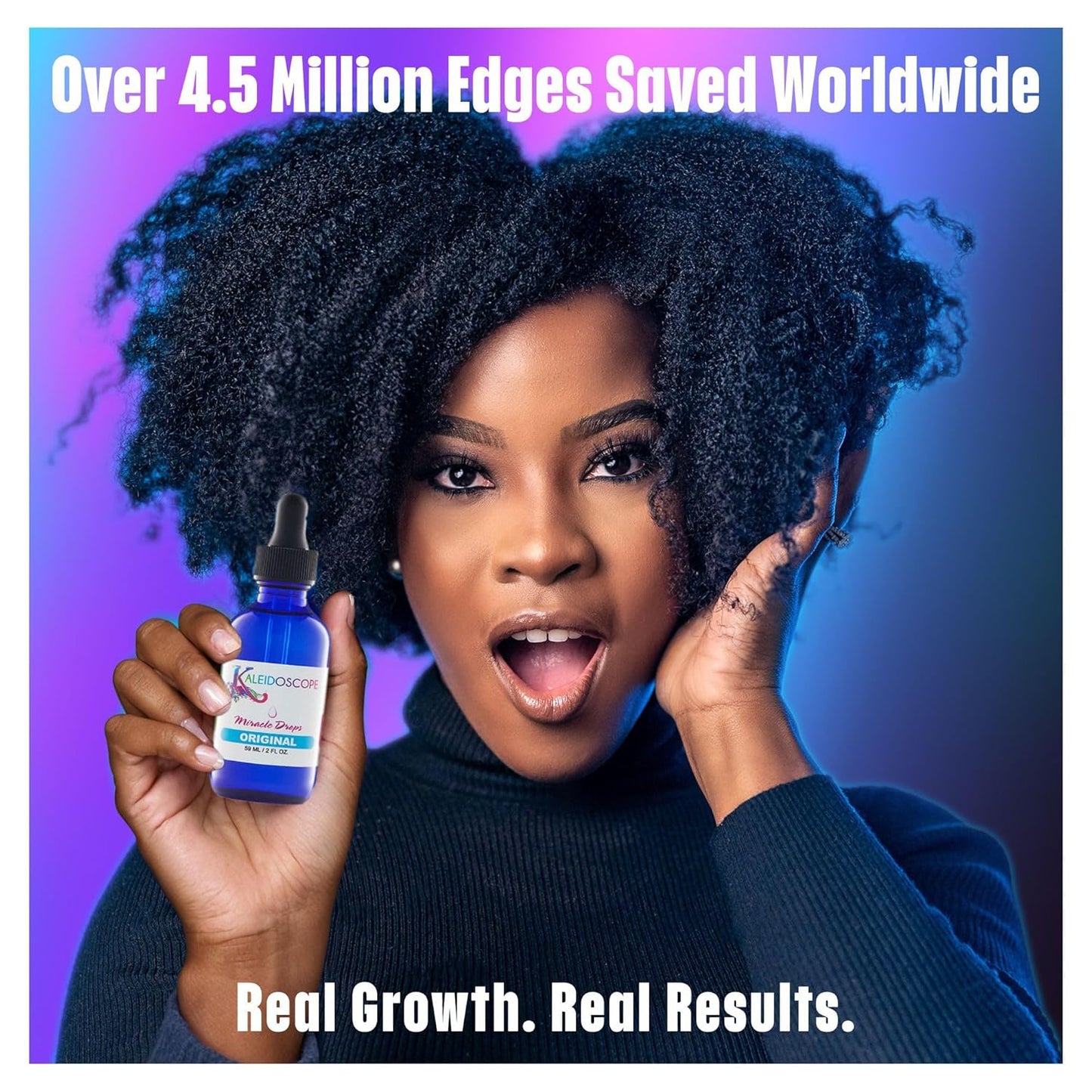 Kaleidoscope Miracle Drops - Quick Absorbing - Fights Dry Scalp - Boosts Hair Growth - 2oz - 2 Pack