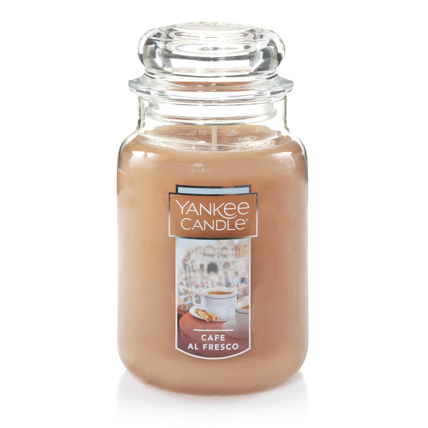 Yankee Candle French Vanilla Scented, Classic 22oz Large Jar Single Wick Candle, Over 110 Hour Burn Time, Ideal for Entertaining, Personal Relaxation, Gifting