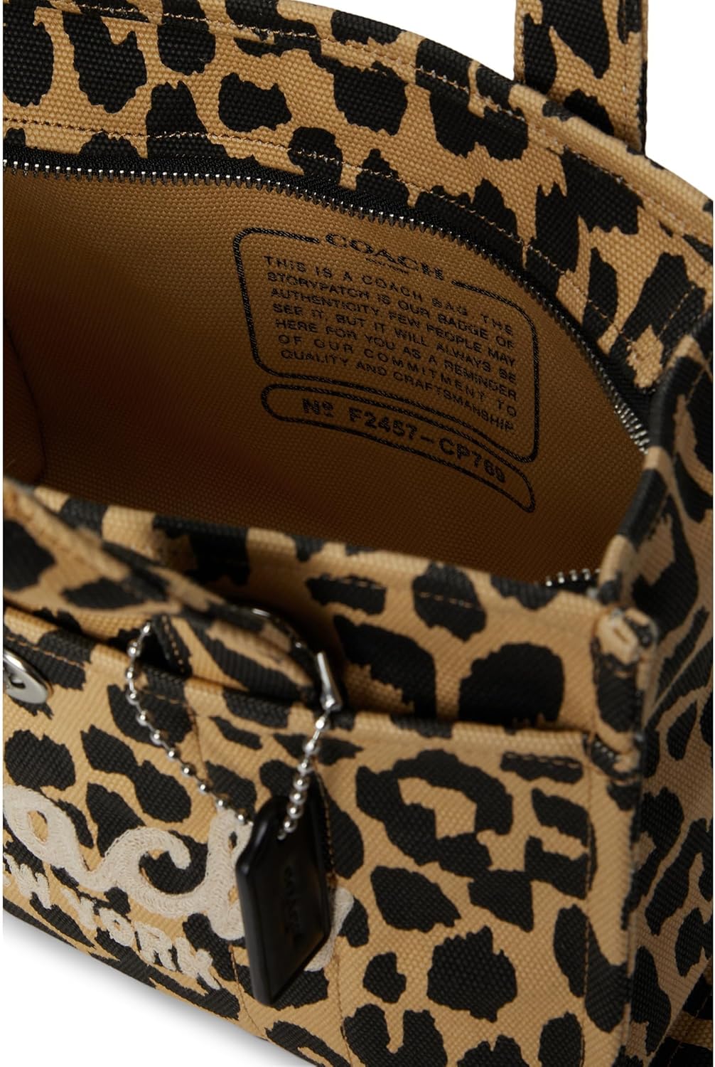 COACH Women's Camo Printed Canvas Cargo Tote 26