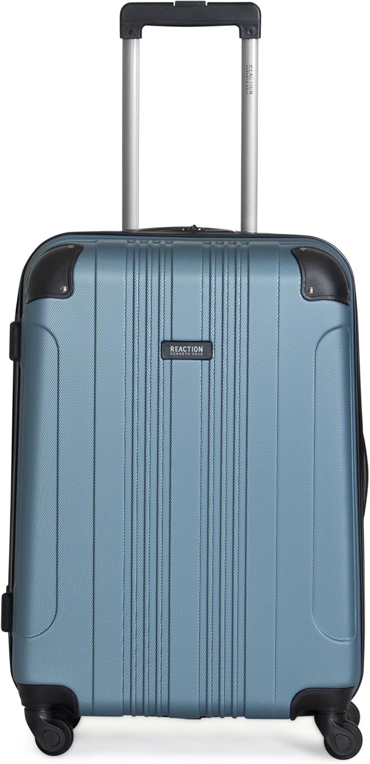 Kenneth Cole REACTION Out of Bounds Lightweight Hardshell 4-Wheel Spinner Luggage, Rose Gold, 2-Piece Set (20" & 28")