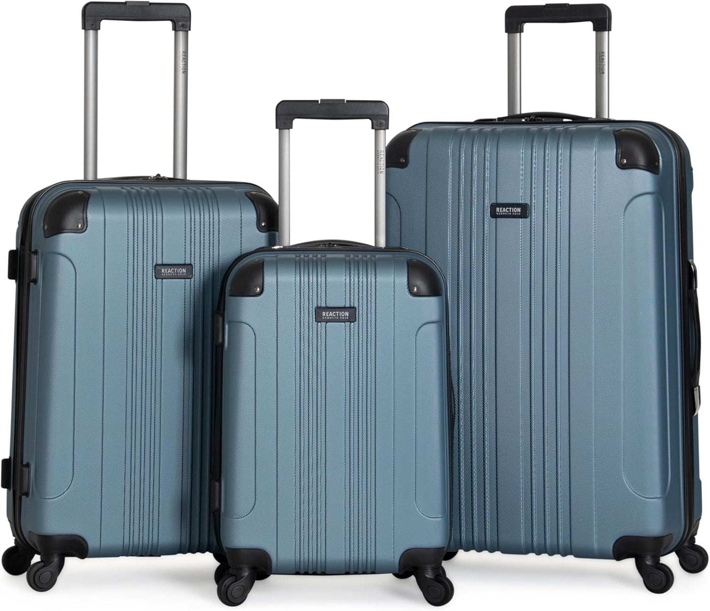 Kenneth Cole REACTION Out of Bounds Lightweight Hardshell 4-Wheel Spinner Luggage, Rose Gold, 2-Piece Set (20" & 28")