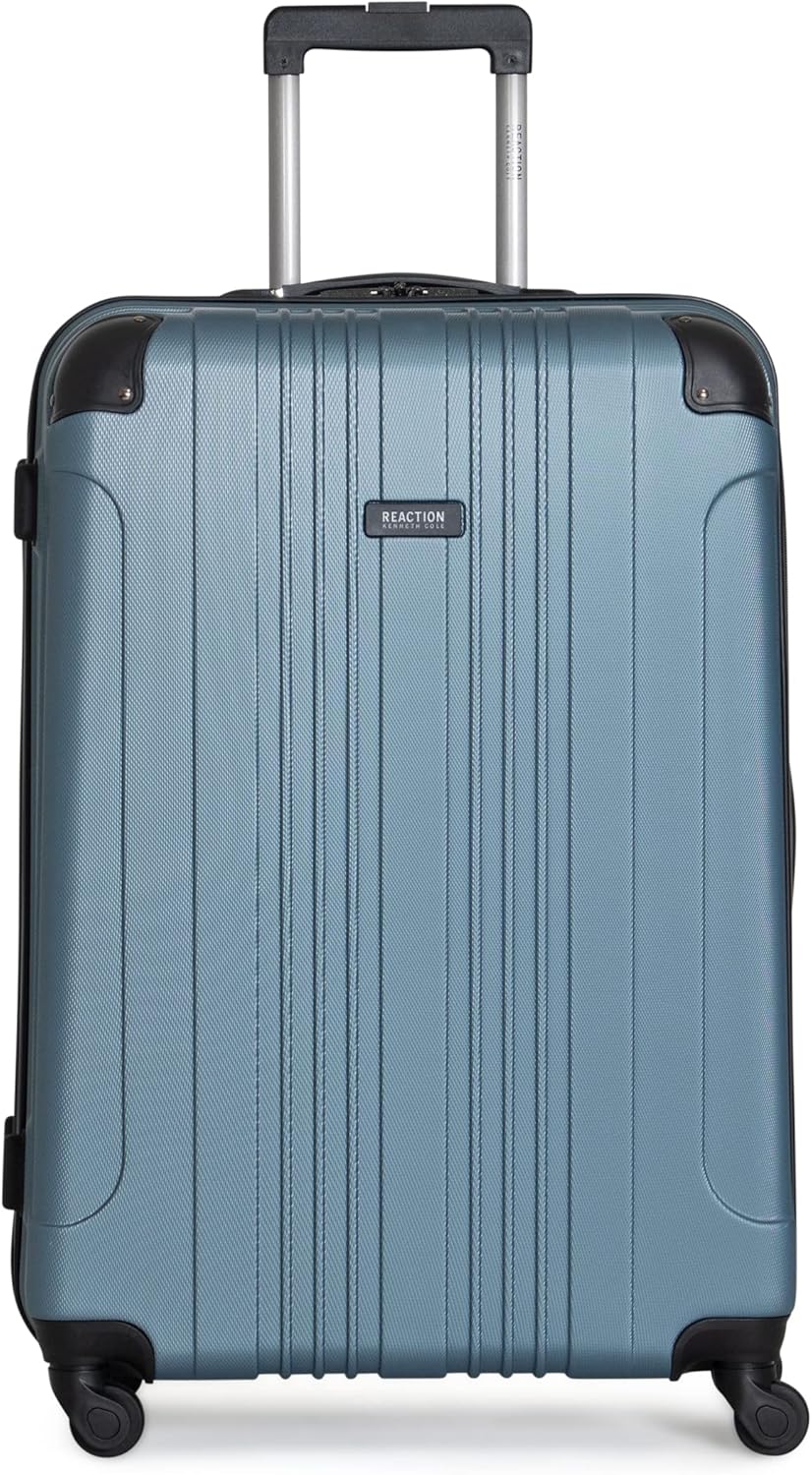 Kenneth Cole REACTION Out of Bounds Lightweight Hardshell 4-Wheel Spinner Luggage, Rose Gold, 2-Piece Set (20" & 28")