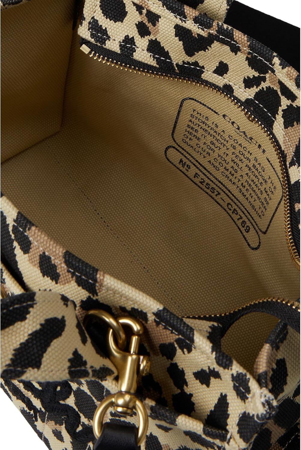 COACH Women's Camo Printed Canvas Cargo Tote 26