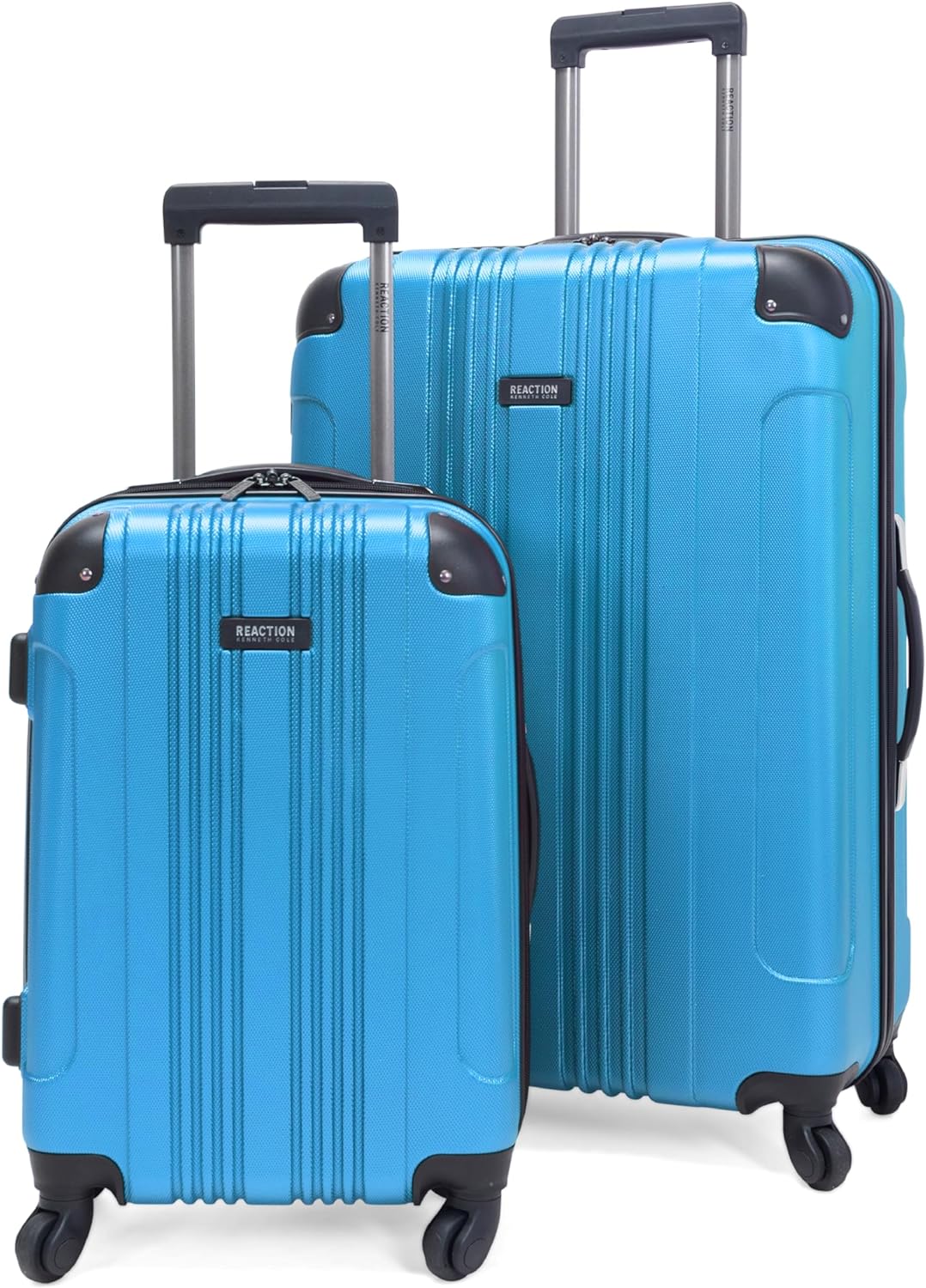 Kenneth Cole REACTION Out of Bounds Lightweight Hardshell 4-Wheel Spinner Luggage, Rose Gold, 2-Piece Set (20" & 28")
