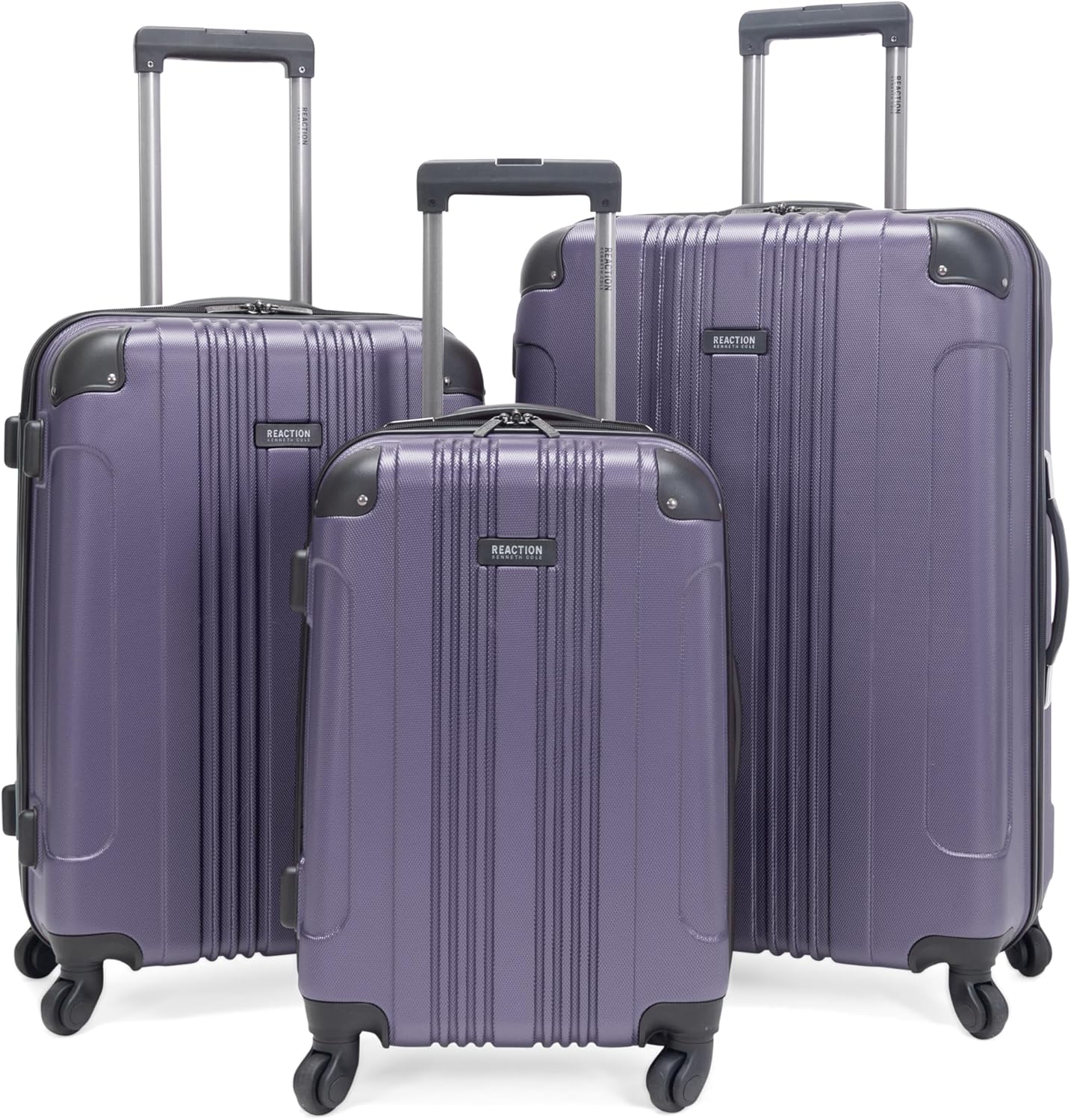 Kenneth Cole REACTION Out of Bounds Lightweight Hardshell 4-Wheel Spinner Luggage, Rose Gold, 2-Piece Set (20" & 28")