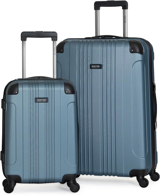 Kenneth Cole REACTION Out of Bounds Lightweight Hardshell 4-Wheel Spinner Luggage, Rose Gold, 2-Piece Set (20" & 28")