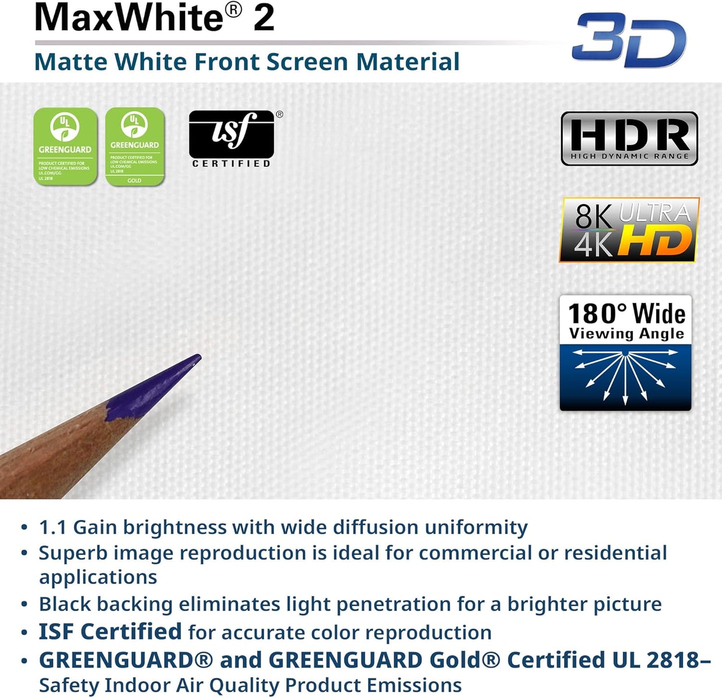 Projector Screen Elite Screens Spectrum RC1 Remote, 180-INCH Diag 16:9, Motorized Projection Screen Movie Home Theater 4K/8K Ultra HD Ready, ELECTRIC180H2