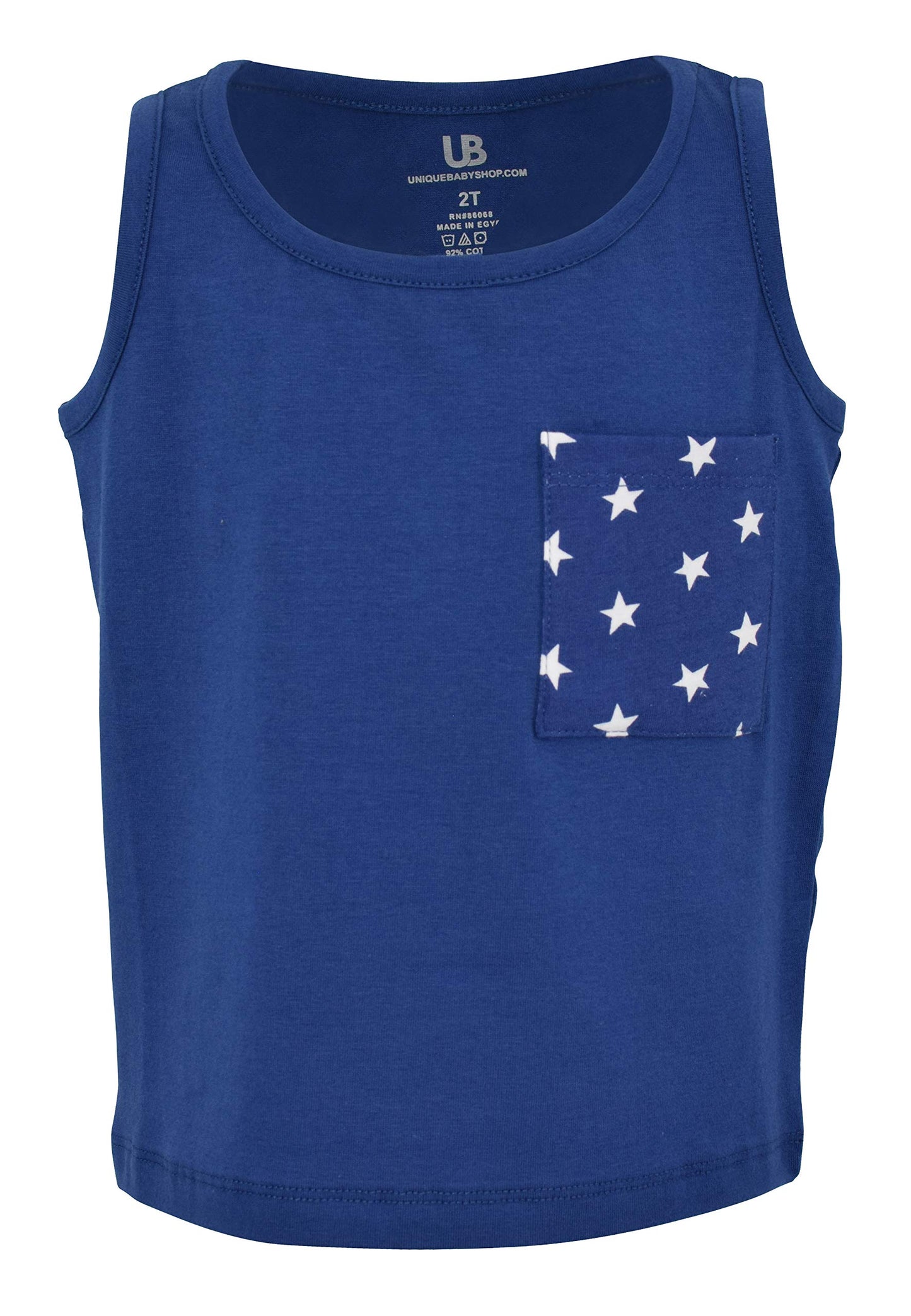 Unique Baby Boys Patriotic Stars Stripes 4th of July Short Set