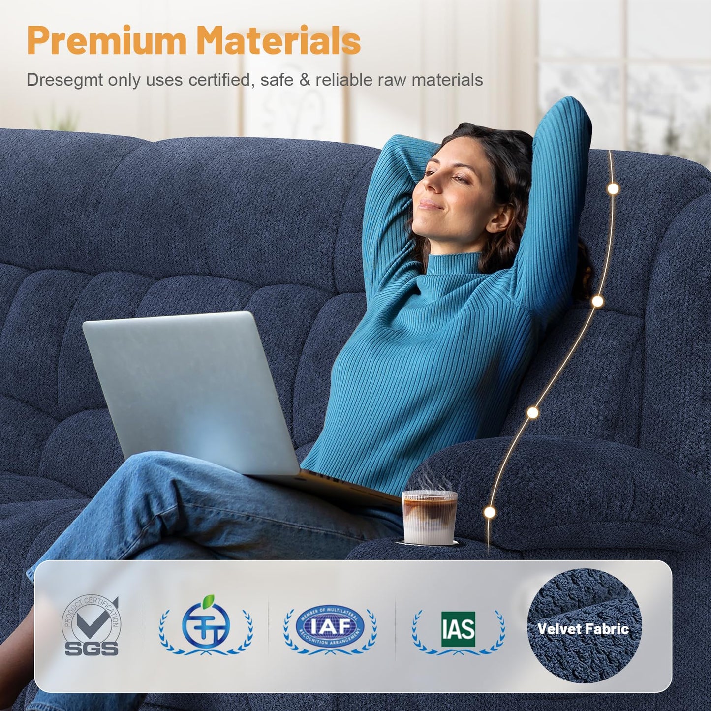 Loveseat Recliner Sofa, Flip Middle Backrest Design 3 Seat Reclining Sofa with Storage Drawer, USB Ports & Cup Holders, Manual Couch for Living Room/RV (Gray)