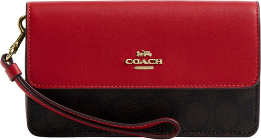 COACH womens Foldover Wristlet
