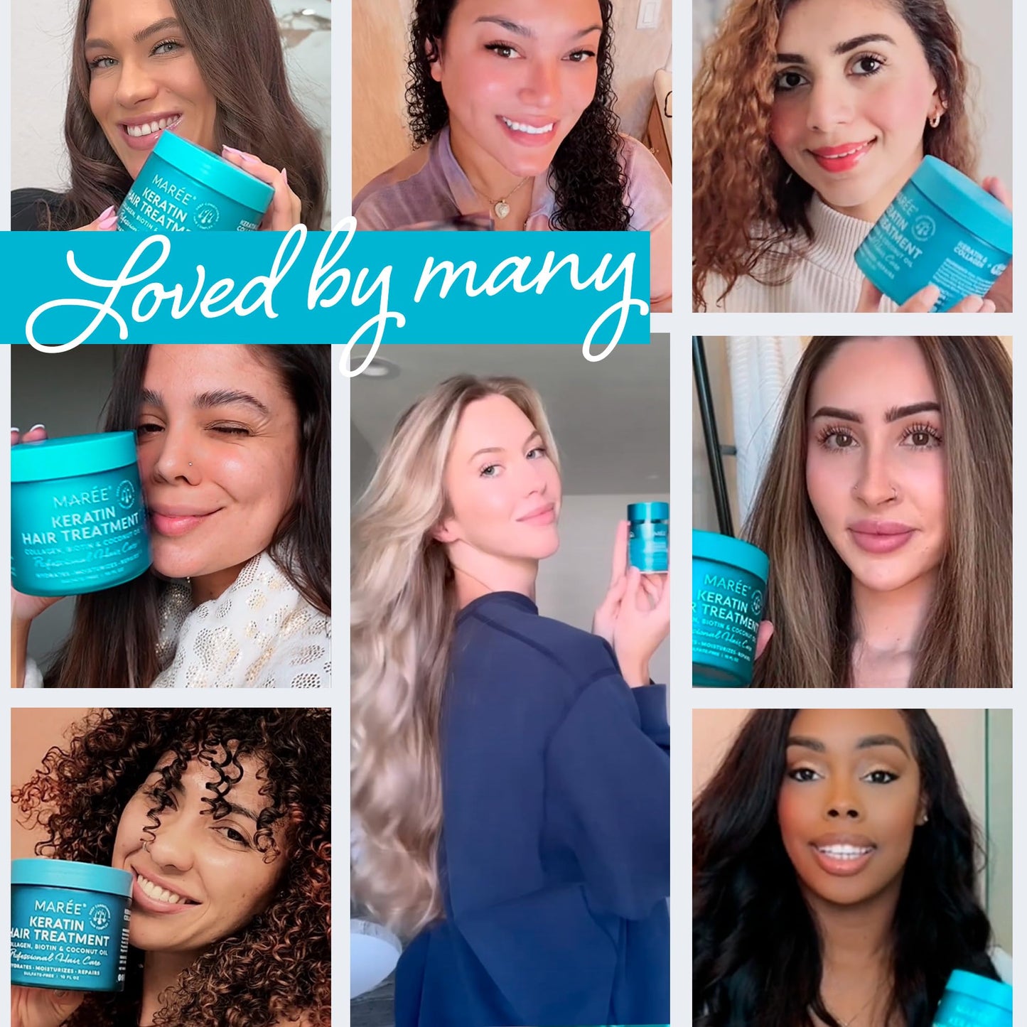 MAREE Hair Mask for Damaged Hair - Keratin Treatment Conditioner - Extremely Deep Conditioning Mask, Hydrating & Repairing, Keratina Mascarilla Para el Cabello