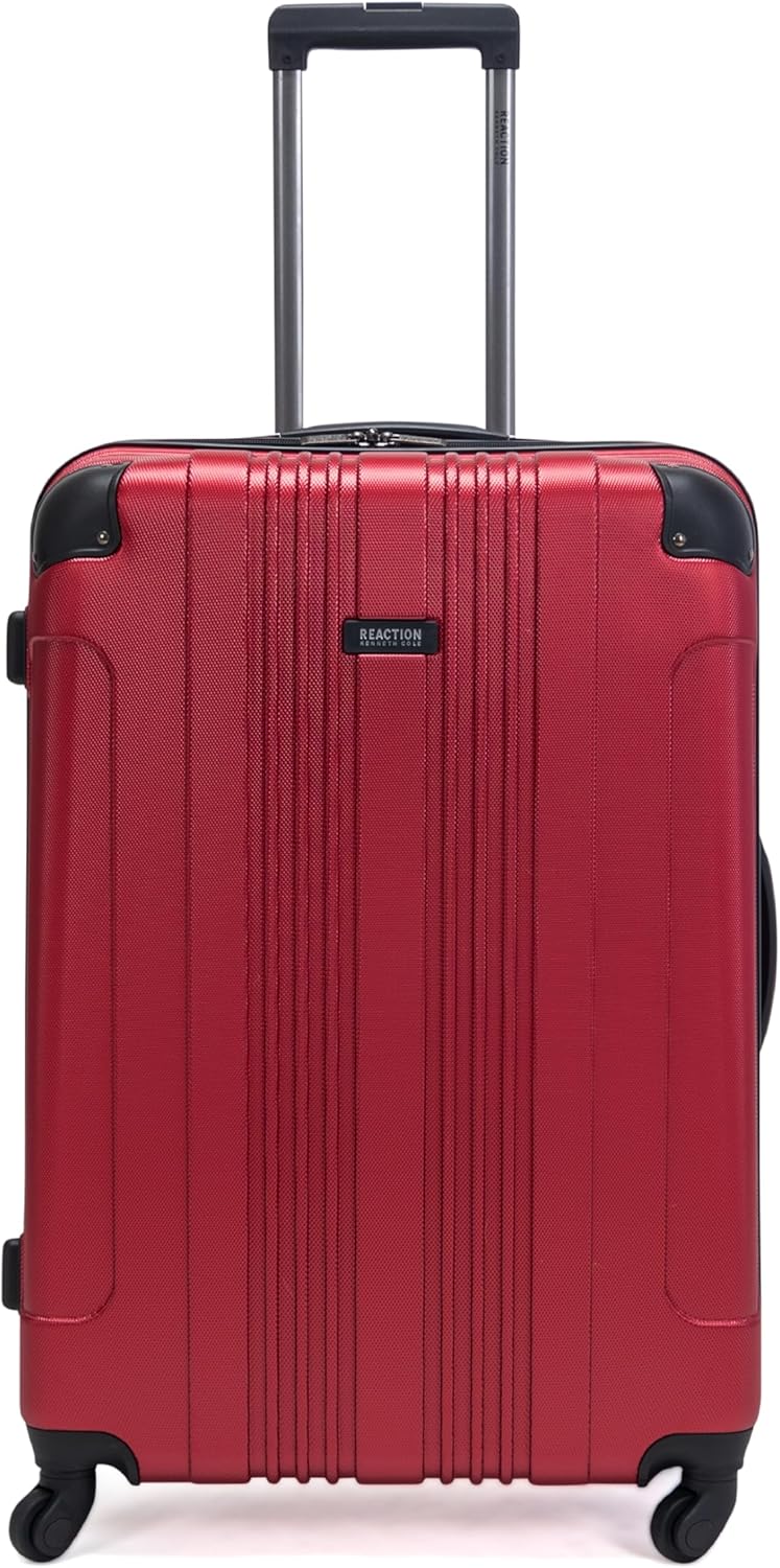 Kenneth Cole REACTION Out of Bounds Lightweight Hardshell 4-Wheel Spinner Luggage, Rose Gold, 2-Piece Set (20" & 28")