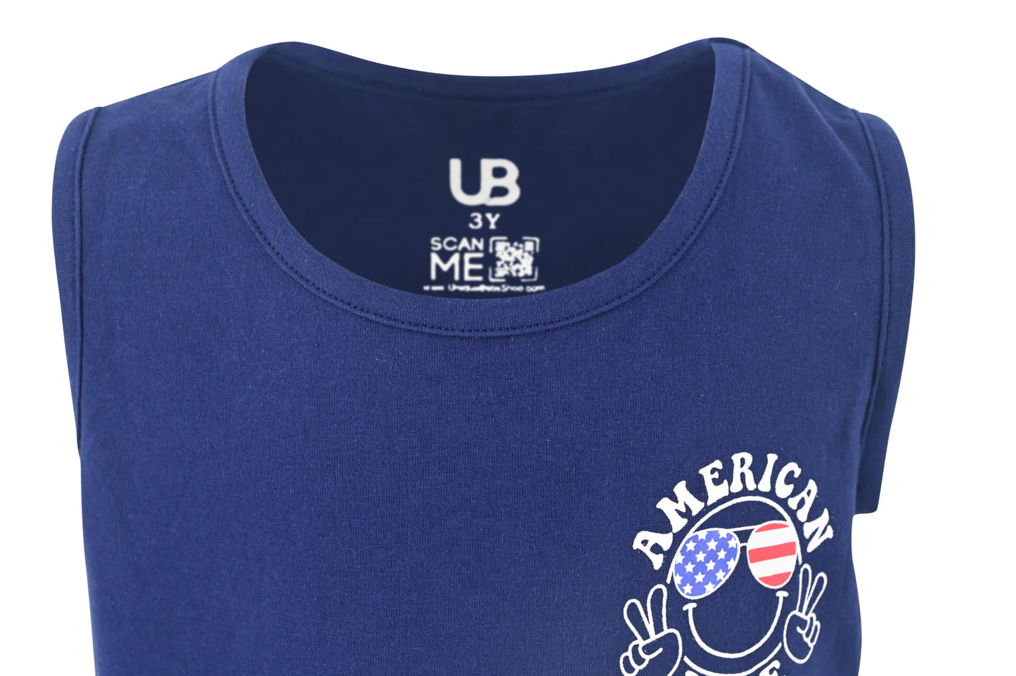 Unique Baby Boys American Boy 4th of July 2pc Tank Shorts Set