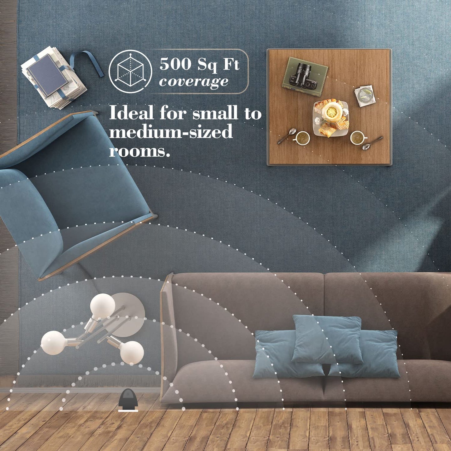 AROMAPLAN Authentic Plug in Waterless Diffuser - Up to 500 Sq. FT Coverage - Nanotechnology Plug in Oil Diffuser for Essential Oils -for Home and Office - Wall Silent & Waterless Oil Diffuser (White)