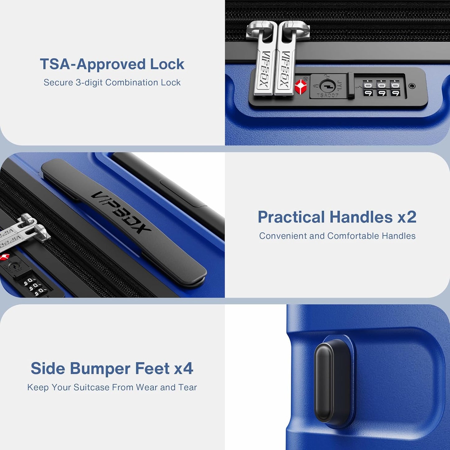 Luggage Sets 3 Piece (3-YEARS VIP SERVICE) Hardside Expandable Lightweight Premium Polycarbonate Simple Beautiful Travel Suitcase with Wheels x1 TSA Approved Lock for Women Men, Green