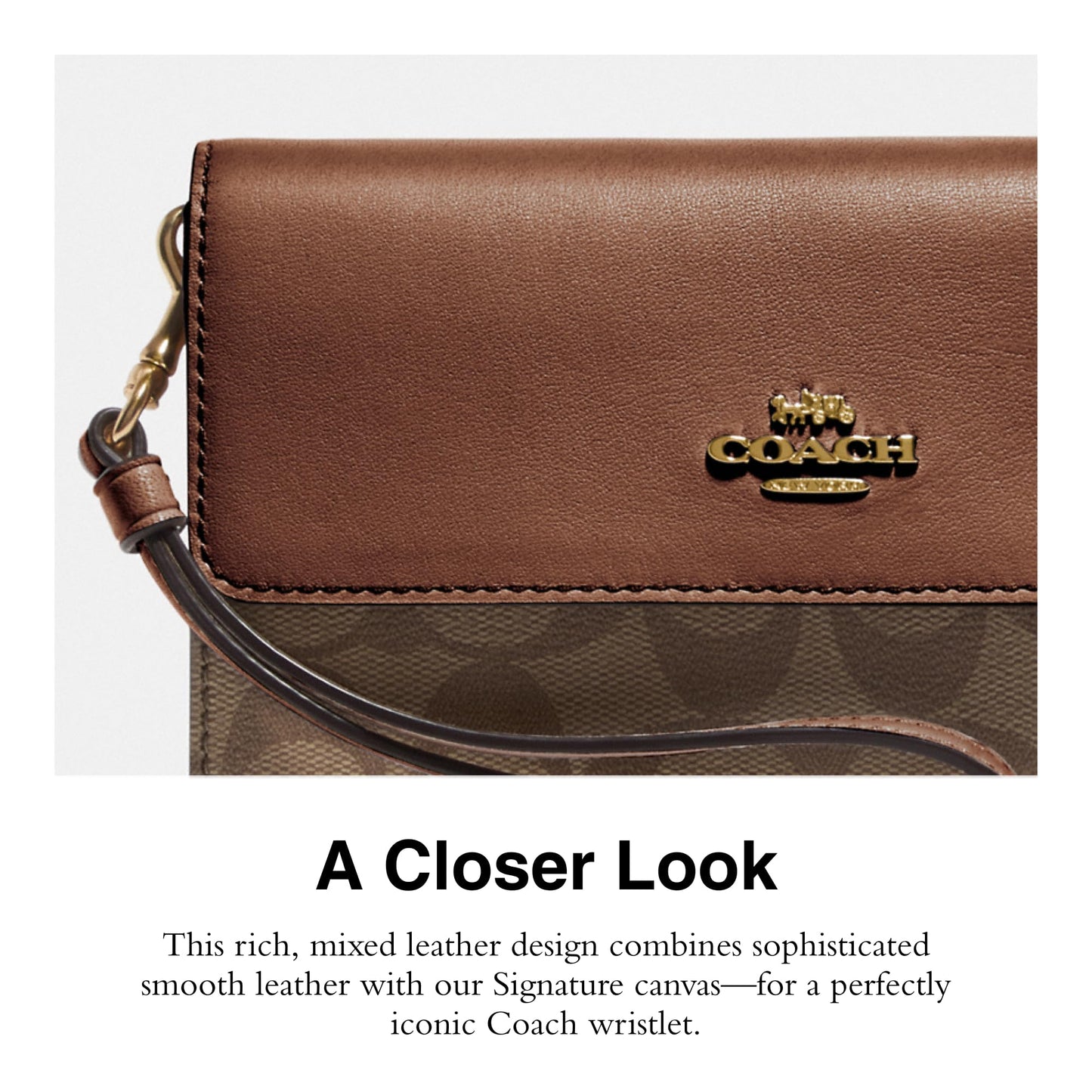 Coach Women's Signature Foldover Wristlet