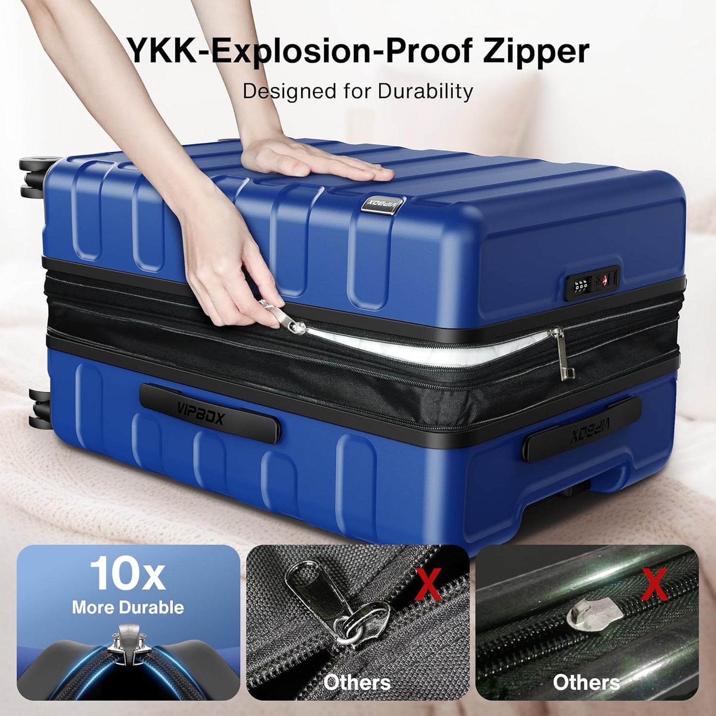 Luggage Sets 3 Piece (3-YEARS VIP SERVICE) Hardside Expandable Lightweight Premium Polycarbonate Simple Beautiful Travel Suitcase with Wheels x1 TSA Approved Lock for Women Men, Green