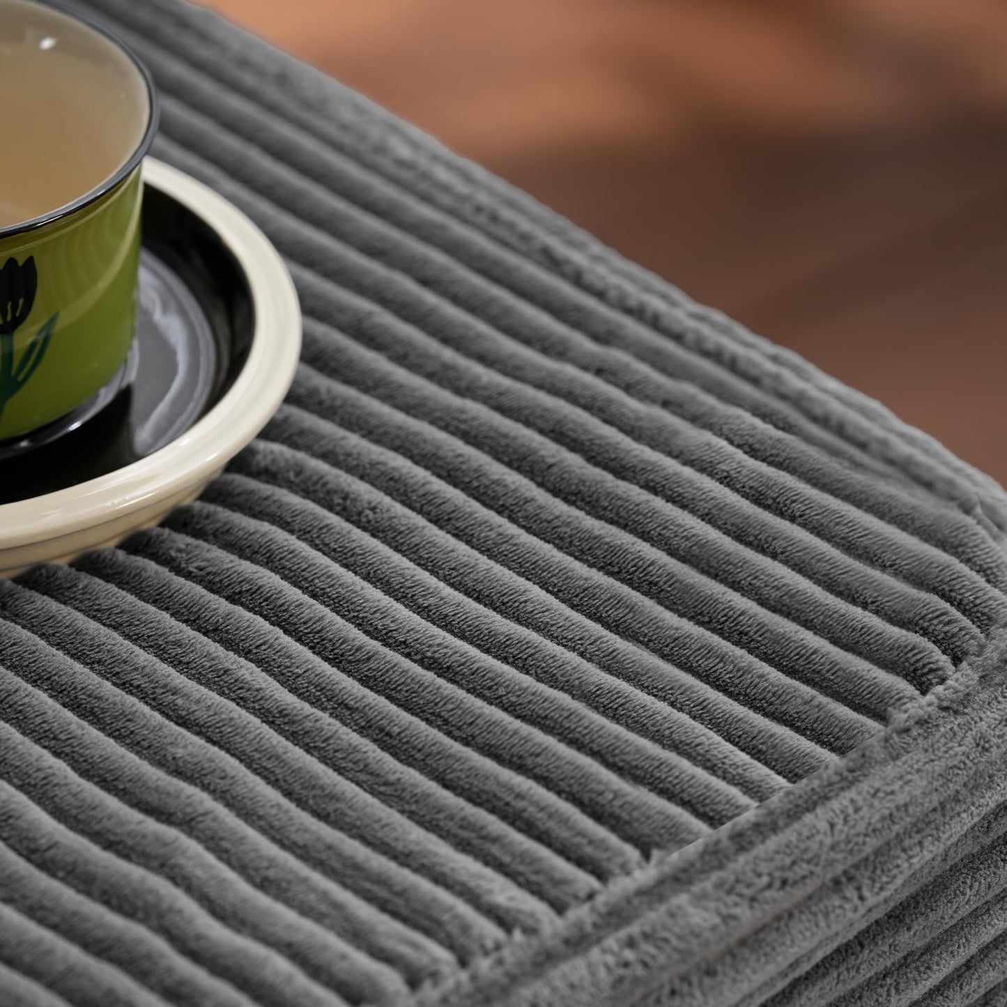 ovios 104" Cloud Sectional Couch with L-Shape Chaise,Modern Modular Sofa with Deep Seat, Upholstered Couches for Living Room Bedroom,No Assembly Required, Black (Corduroy Fabric)