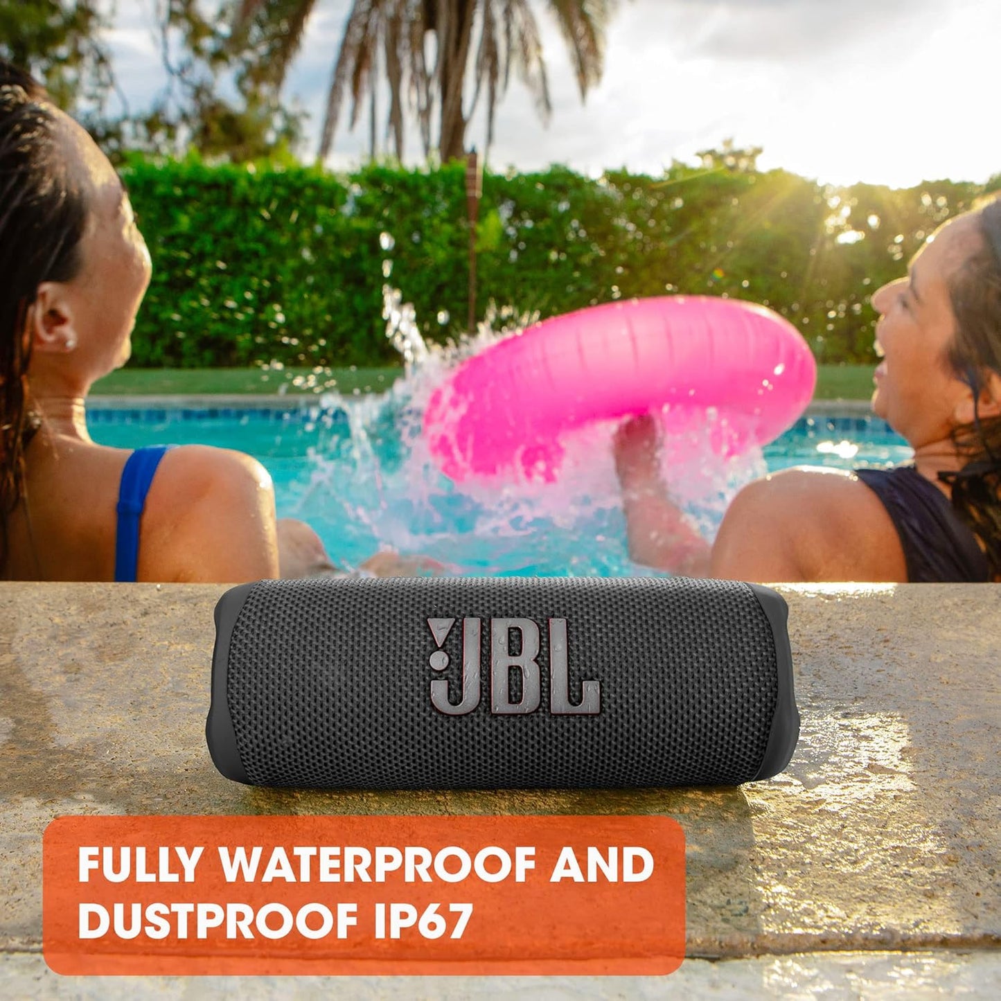 JBL Flip 6 - Portable Bluetooth Speaker, powerful sound and deep bass, IPX7 waterproof, 12 hours of playtime, JBL PartyBoost for multiple speaker pairing for home, outdoor and travel (Blue)