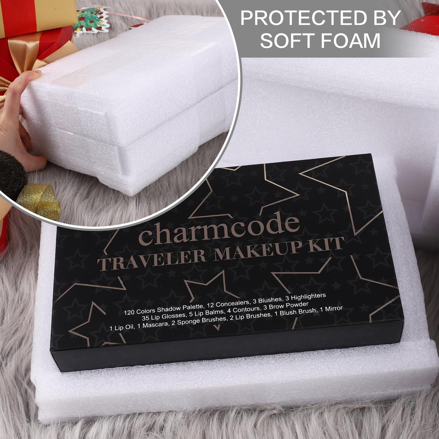 Professional All in One Makeup Kit for Women Full Kit,186 Colors Make Up Palette Valentine's Gift Set, Including Eyeshadow,Lip Gloss,Concealer,Highlighter,Contour,Brow Powder,Mascara,Blush & Brush