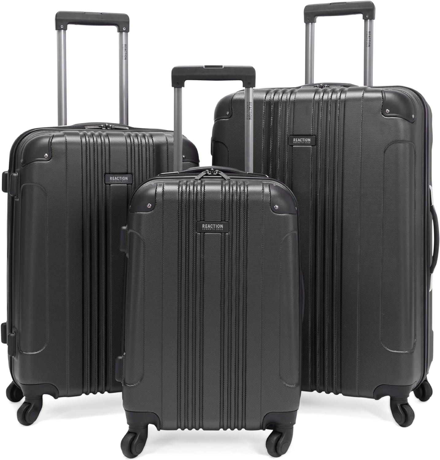 Kenneth Cole REACTION Out of Bounds Lightweight Hardshell 4-Wheel Spinner Luggage, Rose Gold, 2-Piece Set (20" & 28")
