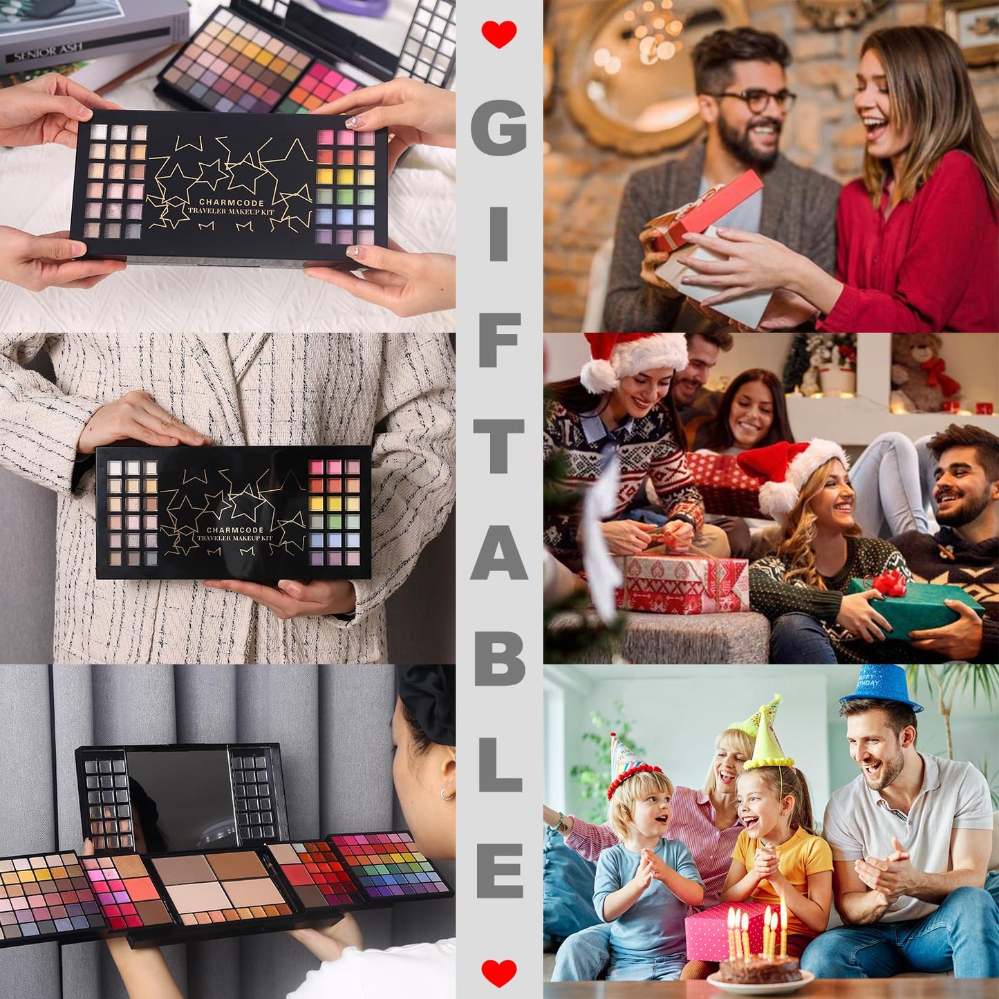 Professional All in One Makeup Kit for Women Full Kit,186 Colors Make Up Palette Valentine's Gift Set, Including Eyeshadow,Lip Gloss,Concealer,Highlighter,Contour,Brow Powder,Mascara,Blush & Brush