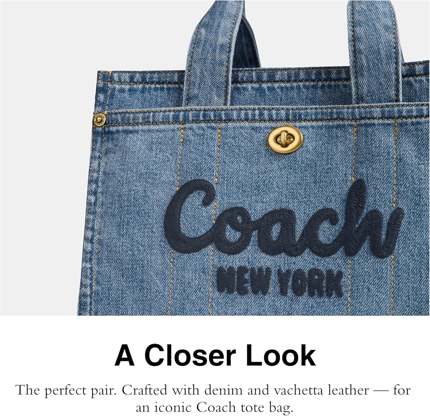 COACH Women's Camo Printed Canvas Cargo Tote 26