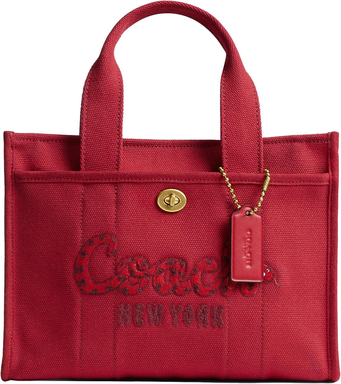 COACH Women's Camo Printed Canvas Cargo Tote 26