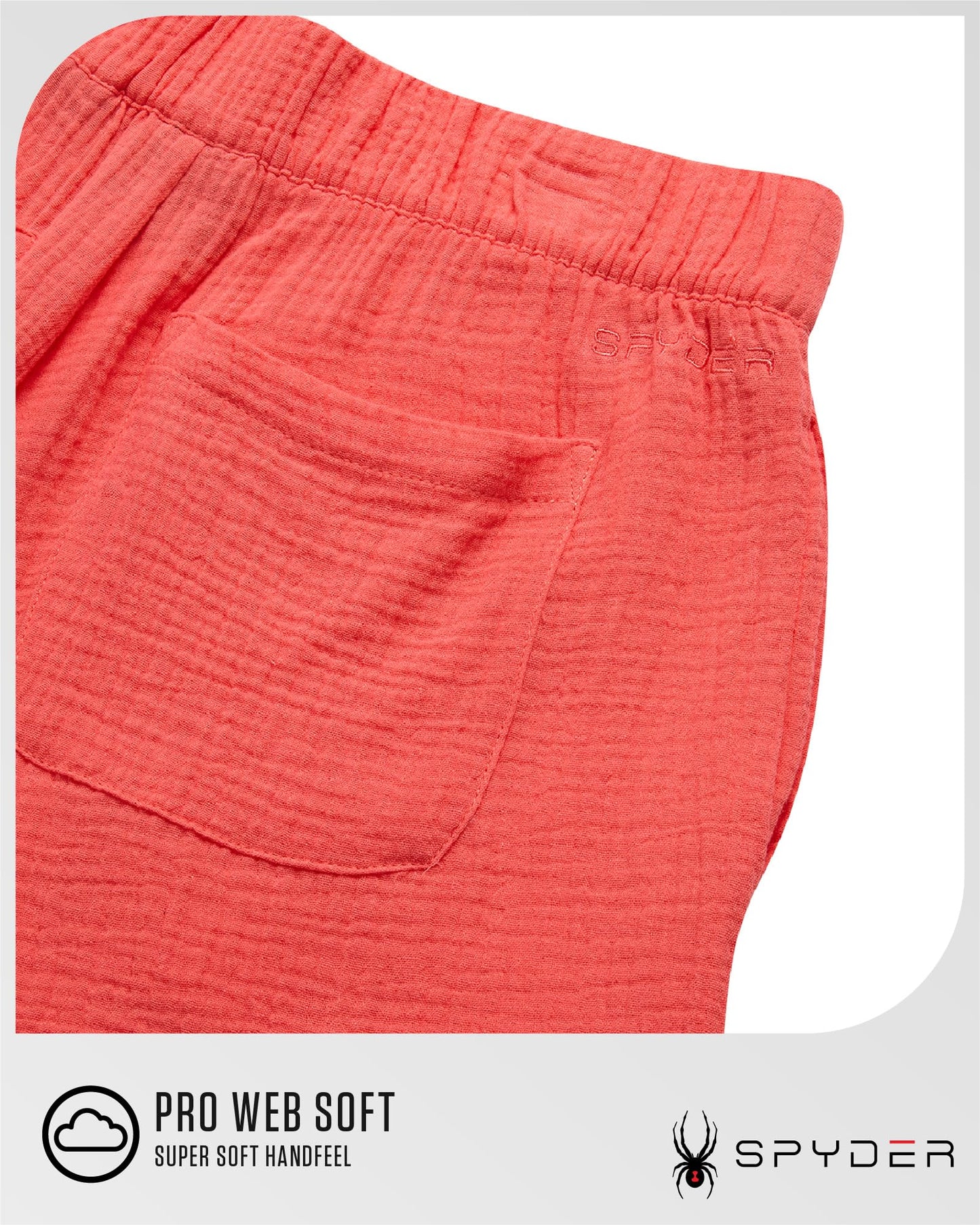 Spyder Womens Shorts - Lightweight Breathable Woven Pull On Shorts for Women with Side Pockets for Casual Daily Wear