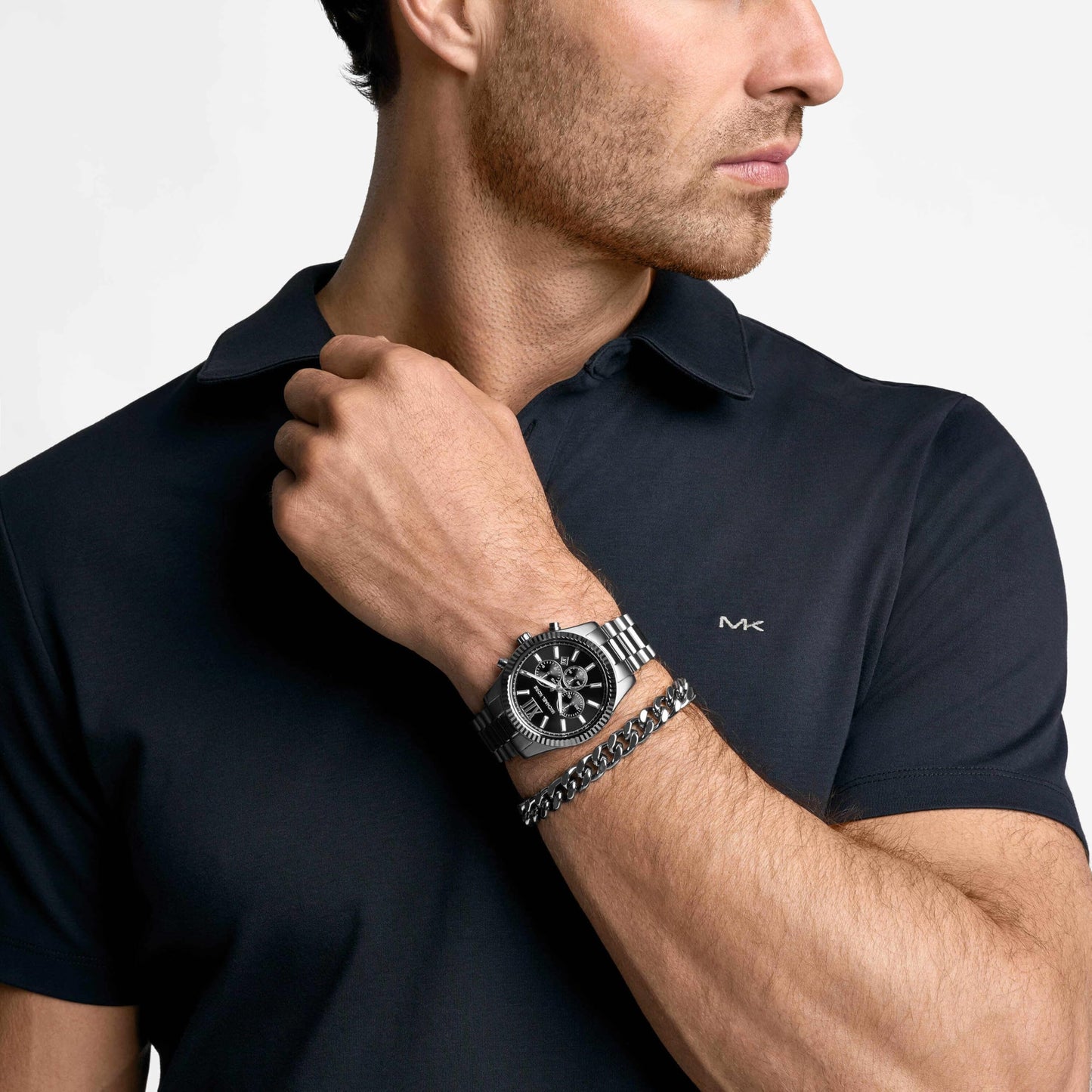 Michael Kors Lexington Men's Watch, Stainless Steel Bracelet Watch for Men