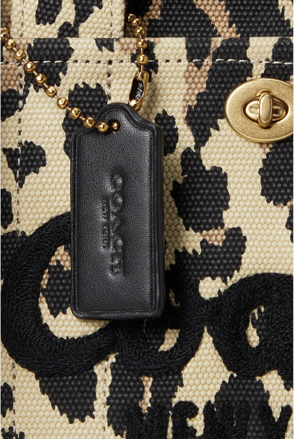 COACH Women's Camo Printed Canvas Cargo Tote 26