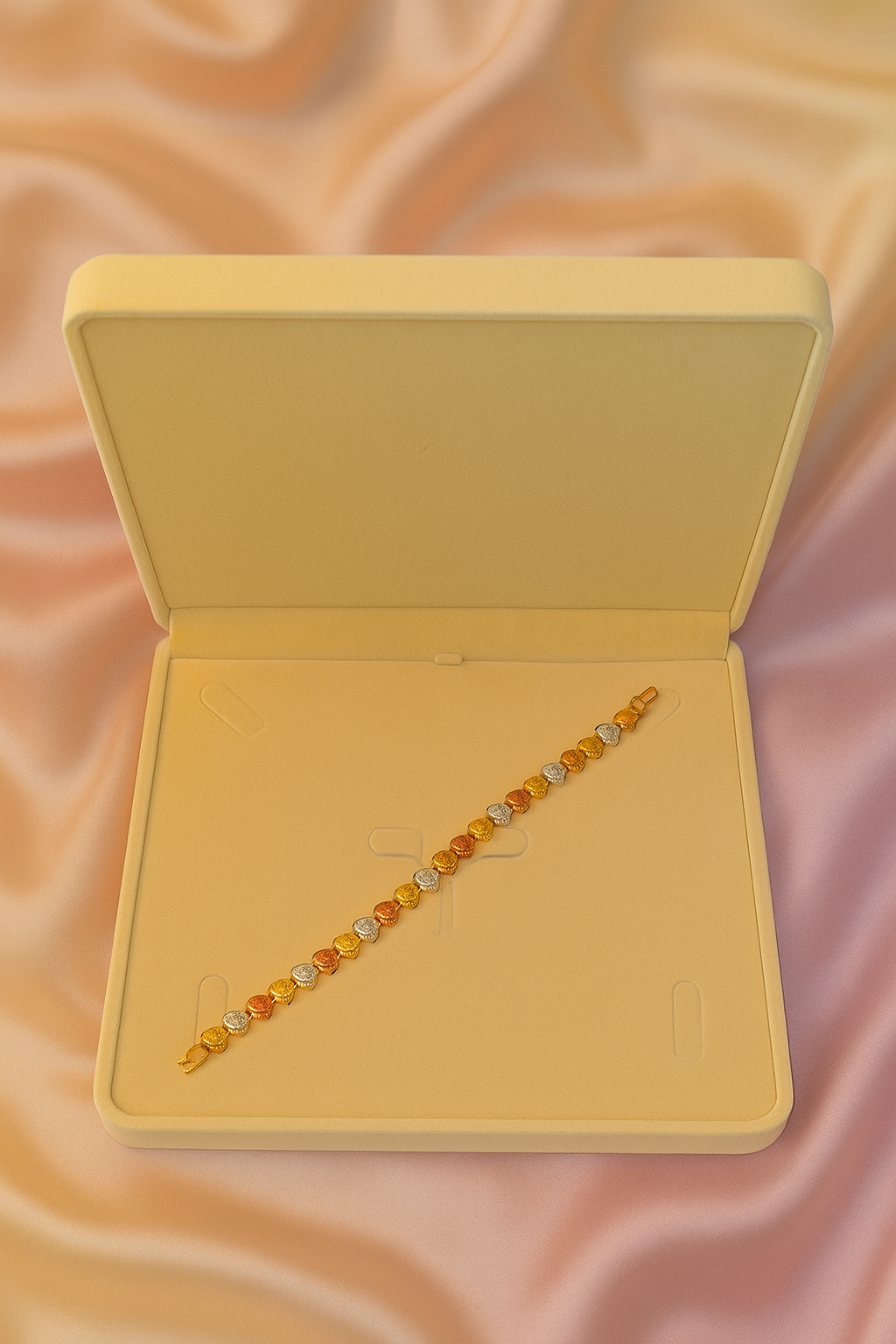 18 Karate Gold - Plated Multi Color Bracelet