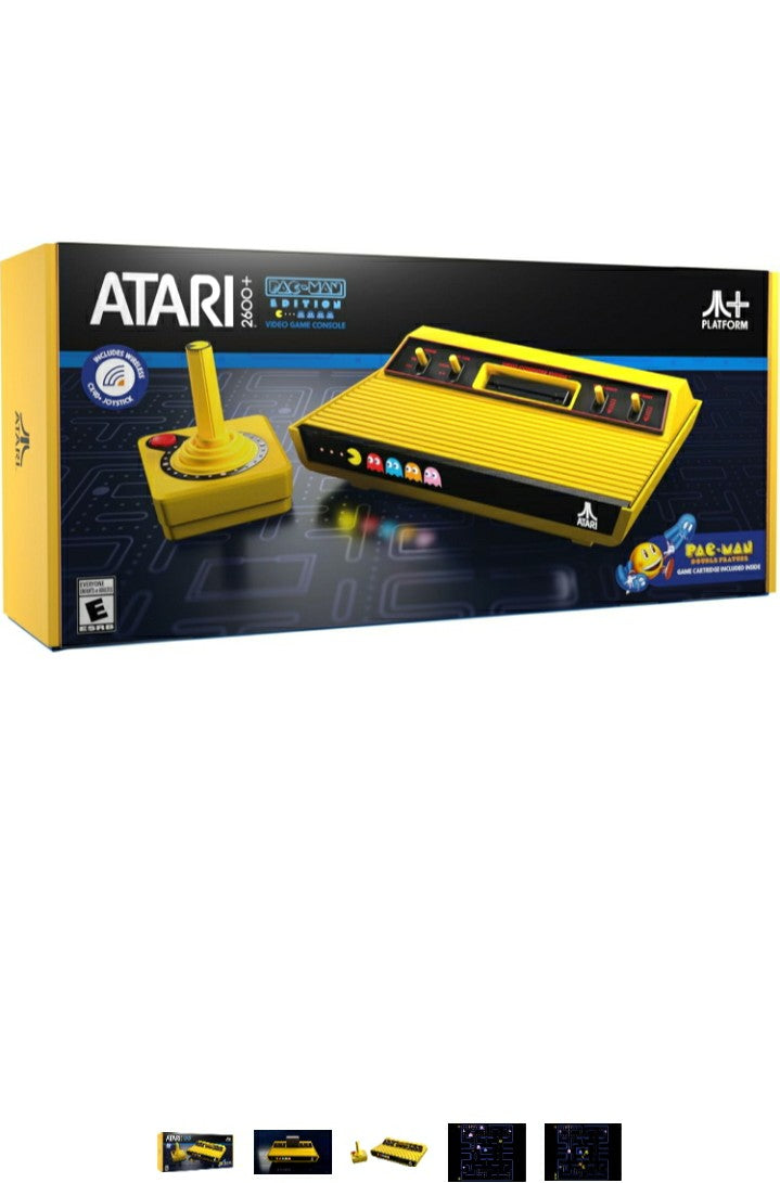 Atari 2600 + Pac-Man Edition Cosole Game & Wireless Joystick