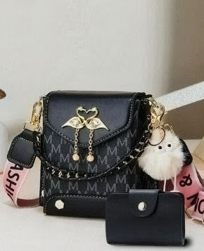2pcs Fashion Set Mini Phone Bag - Stylish Printed Shoulder Bag And Crossbody Bag